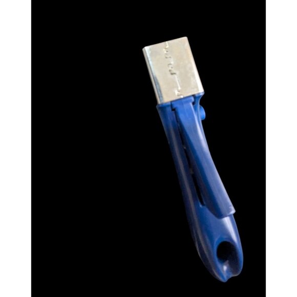 Princess House Nouveau White 2 Quart Saucepan With Glass Lid & Blue Removable Ha - Picture 5 of 7